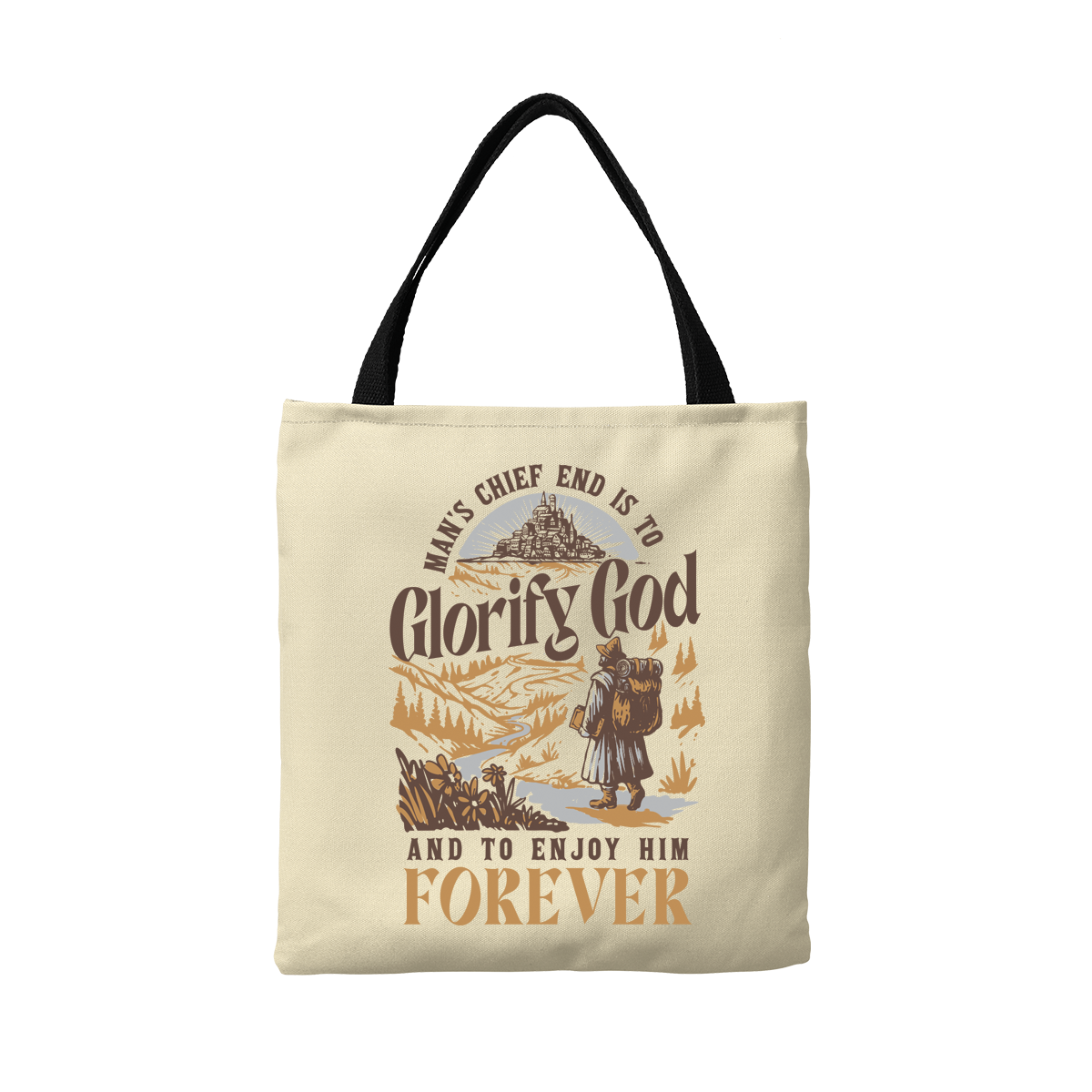 Glorify God And Enjoy Him Canvas Tote