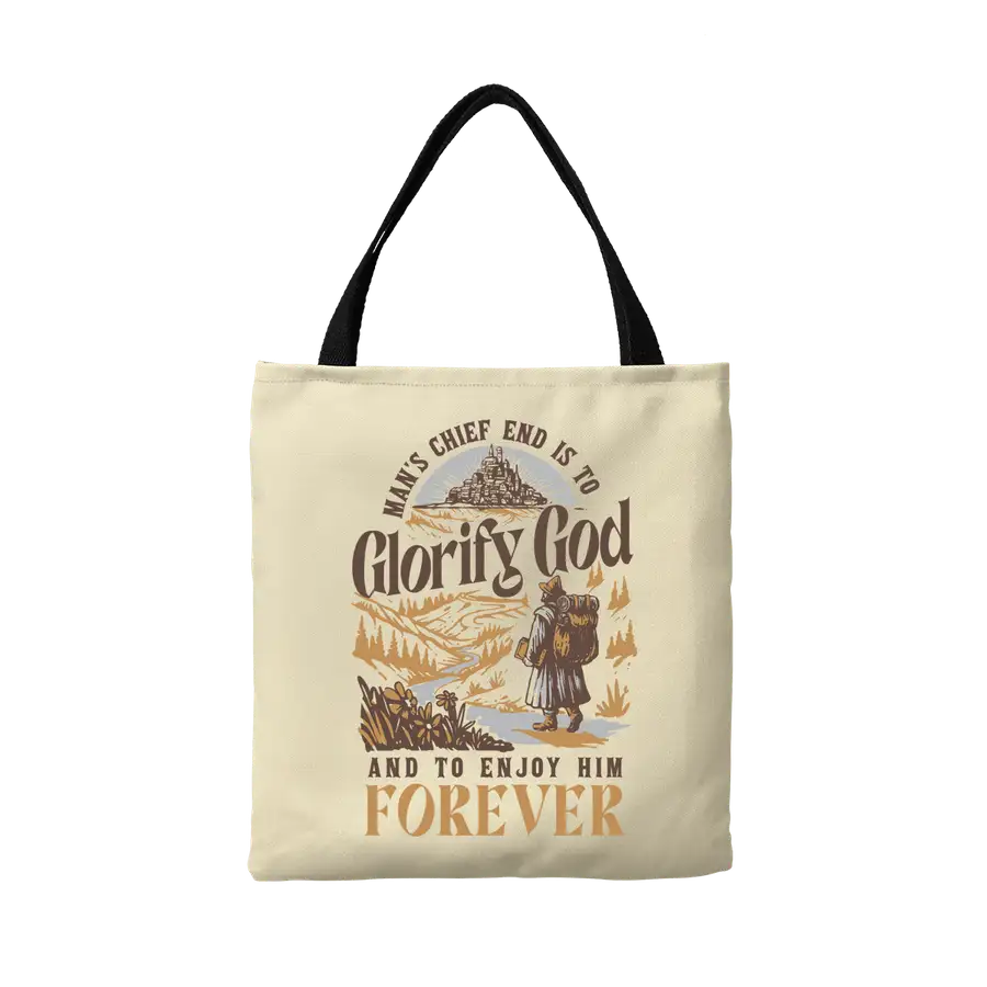 Glorify God And Enjoy Him Canvas Tote