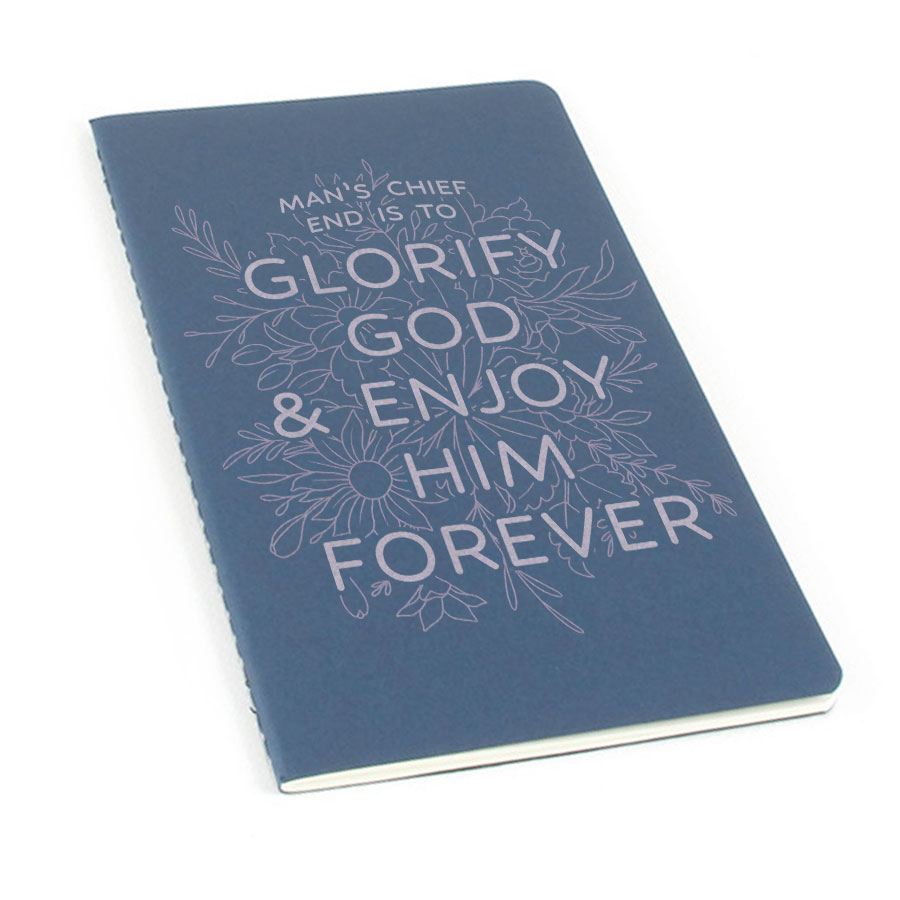 Glorify God And Enjoy Him Floral Laser Etched Moleskine Journal