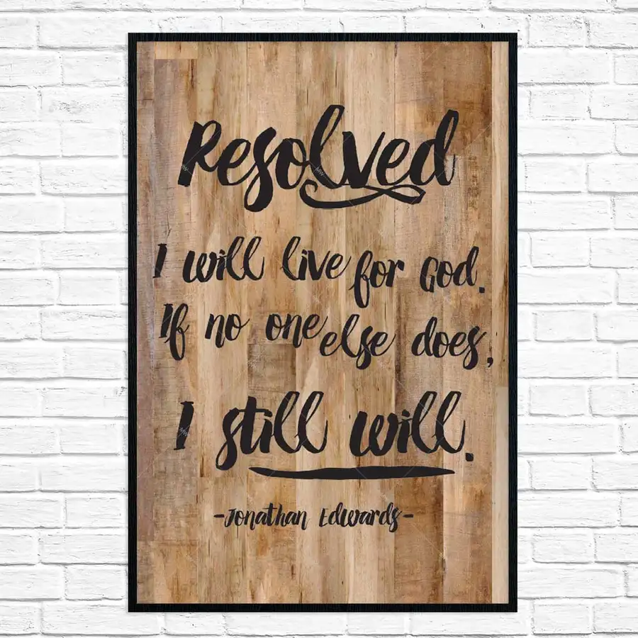 Resolved I Will Live Poster Print