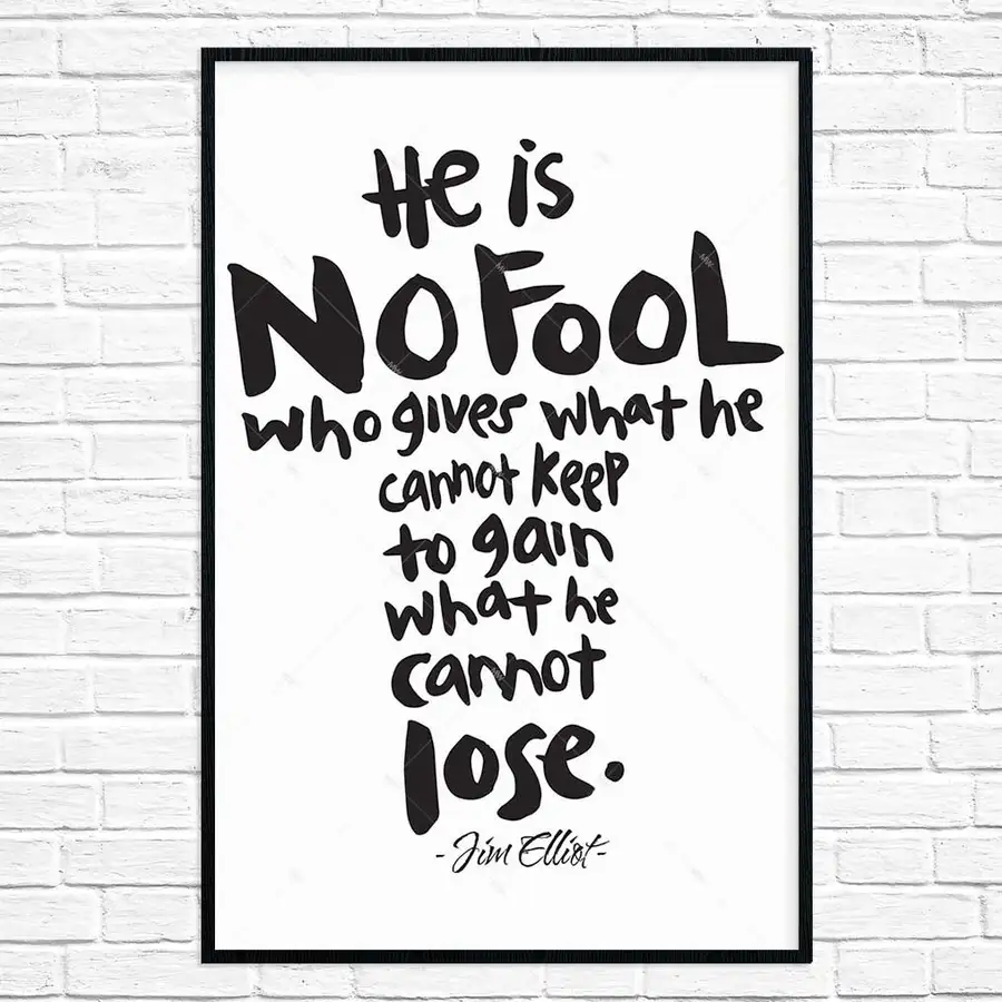 He Is No Fool Poster Print
