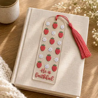 He Is Faithful Acrylic Bookmark