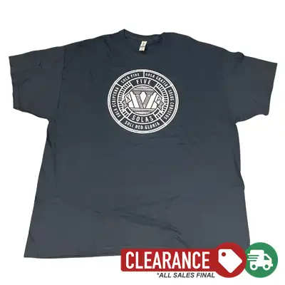 Clearance: 2XL, Black, 5 Solas Badge Standard Tee