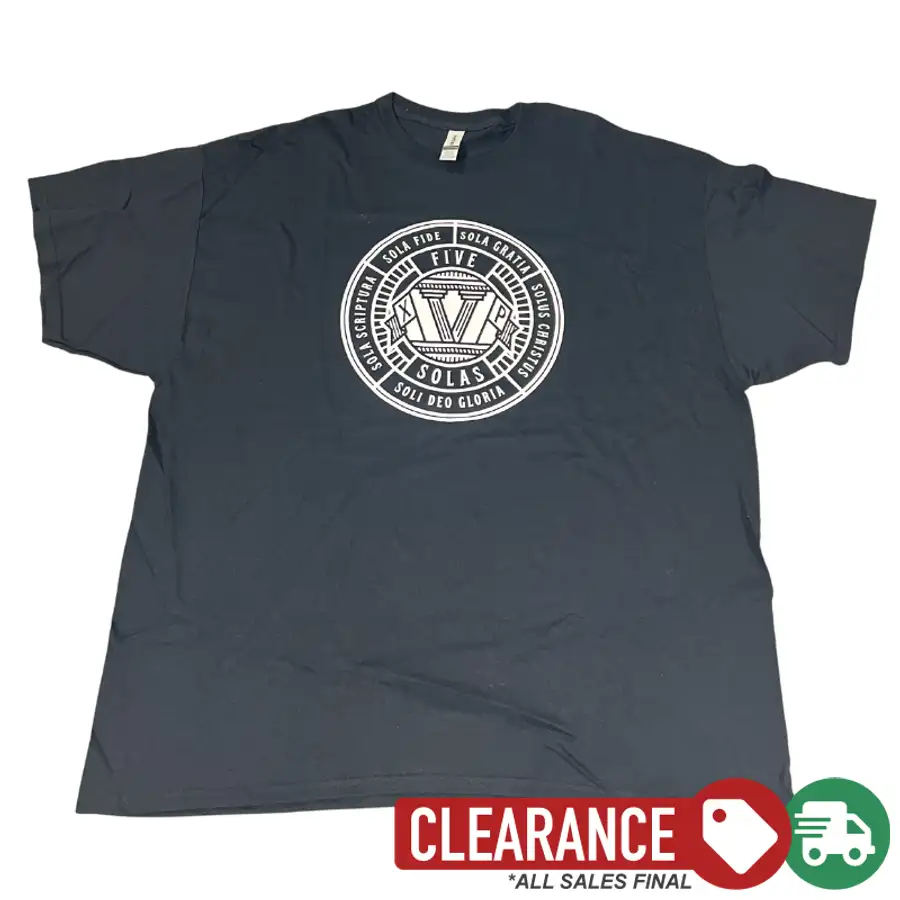 Clearance: 2XL, Black, 5 Solas Badge Standard Tee