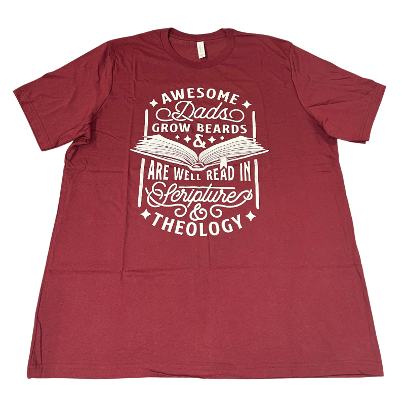 Clearance: 2XL, Heather Cardinal, Awesome Dads Tee