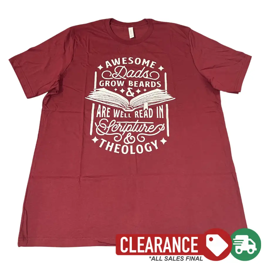 Clearance: 2XL, Heather Cardinal, Awesome Dads Tee