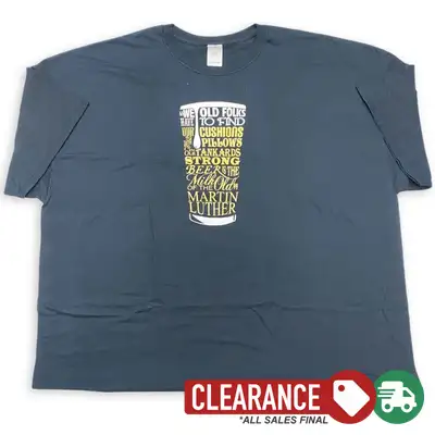 Clearance: 4XL, Black, Beer Quote Standard Tee