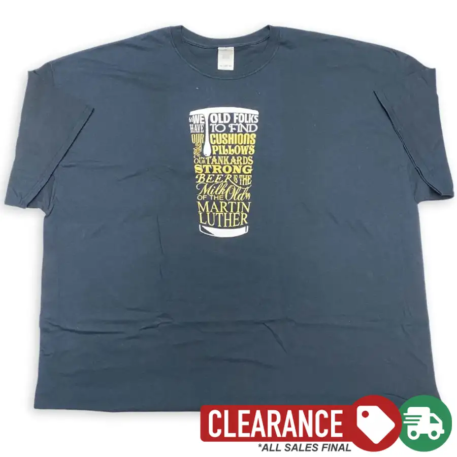 Clearance: 4XL, Black, Beer Quote Standard Tee