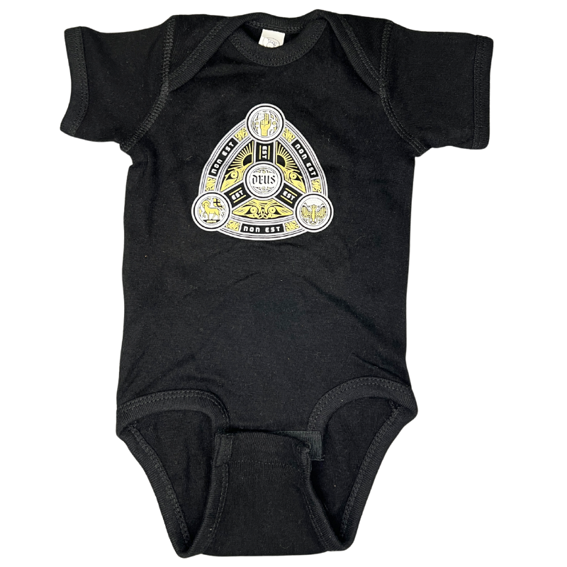 Clearance: 6 Months, Black, Tininty Onesie