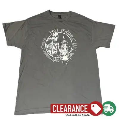 Clearance: L, Charcoal, Post Tenebras Lux Standard Tee