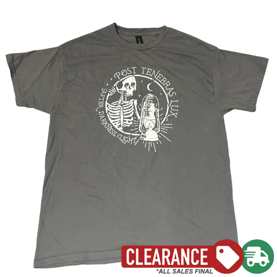 Clearance: L, Charcoal, Post Tenebras Lux Standard Tee