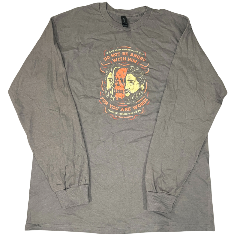Clearance: L, Charcoal, Worse Than They Think Longsleeve