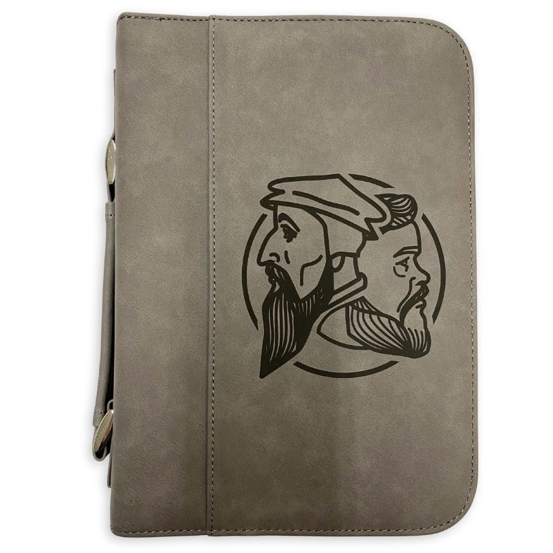 Clearance: L, Grey, Logo Bible Cover