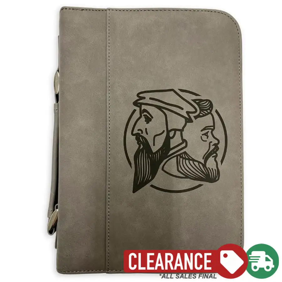 Clearance: L, Grey, Logo Bible Cover
