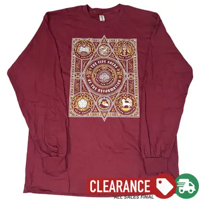 Clearance: L, Maroon, The Five Solas Of The Reformation Longsleeve
