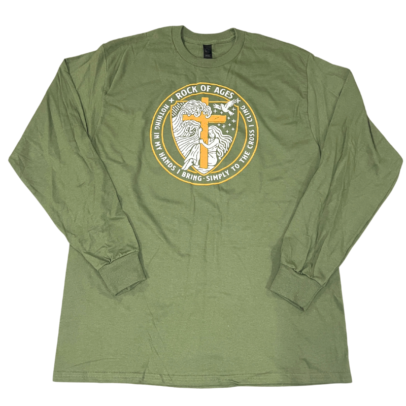 Clearance: L, Military Green, Cross I Cling Longsleeve