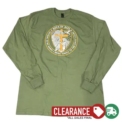 Clearance: XL, Military Green, Cross I Cling Longsleeve