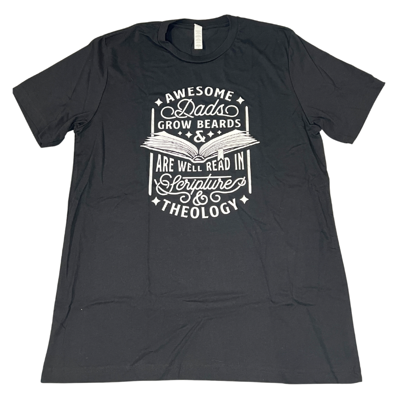 Clearance: L, Solid Black, Awesome Dads Tee