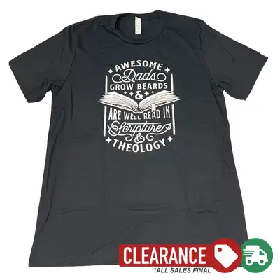 Clearance: L, Solid Black, Awesome Dads Tee