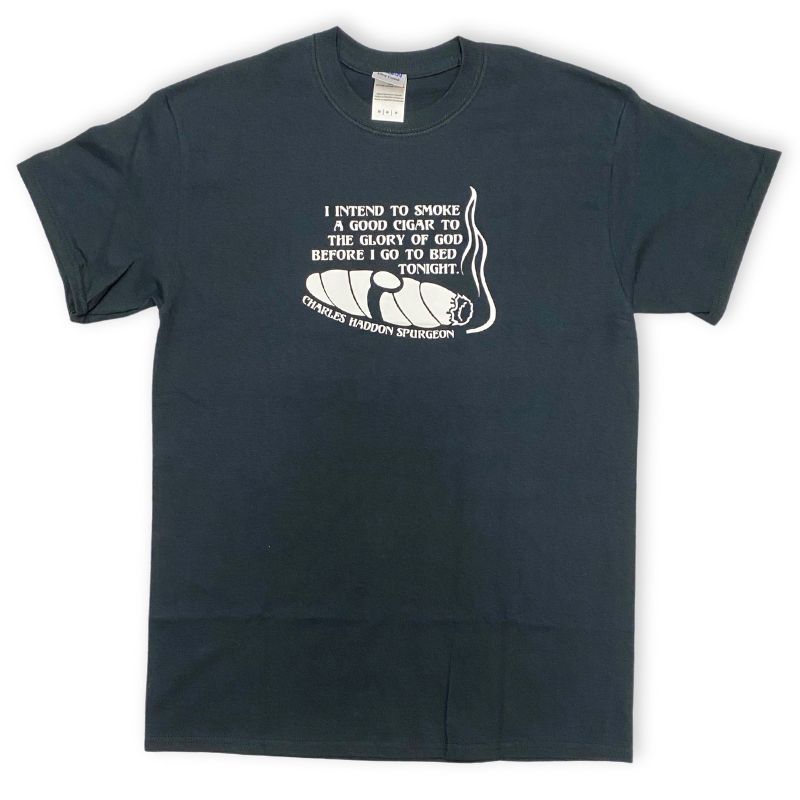 Clearance: M, Black, Cigar To The Glory Of God Spurgeon Standard Tee