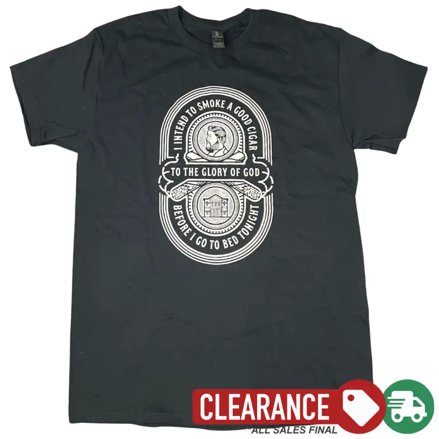 Clearance: M, Black, Charles Spurgeon Cigar Quote Standard Tee