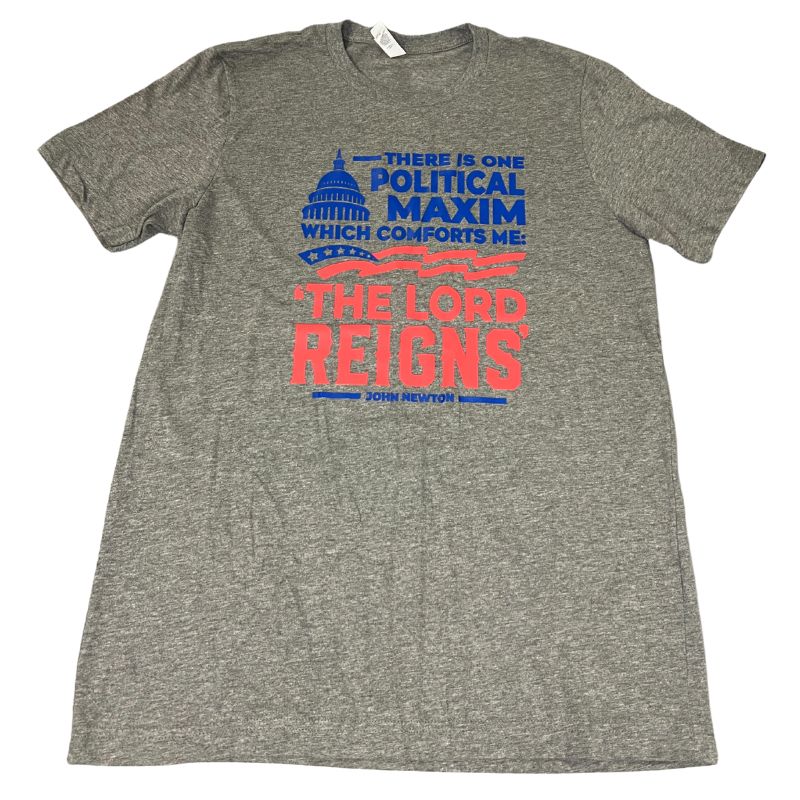 Clearance: M, Heather, The Lord Reigns Tee