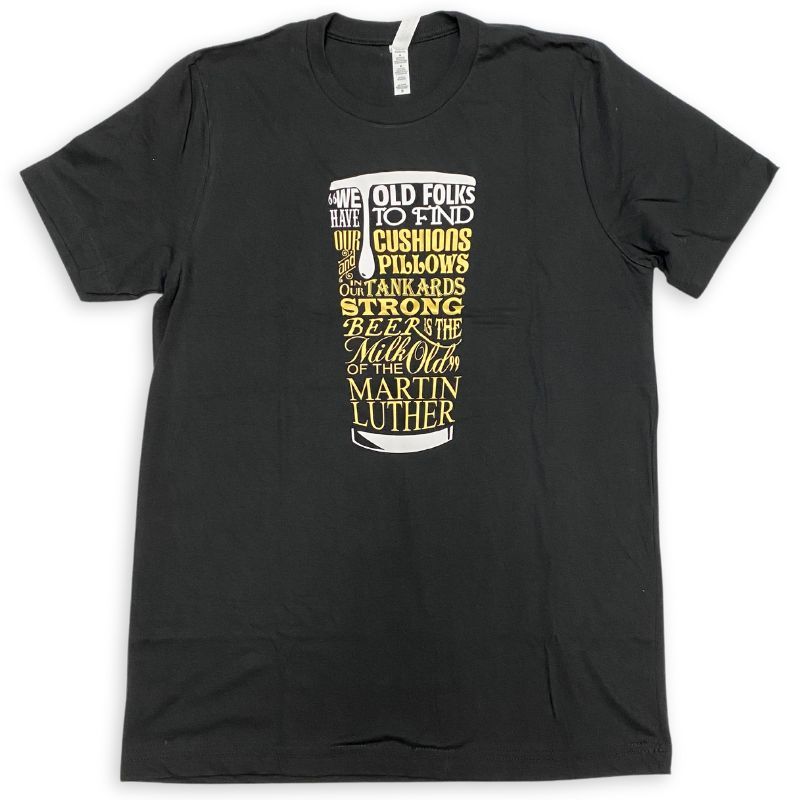 Clearance: M, Solid Black, Beer Quote Tee