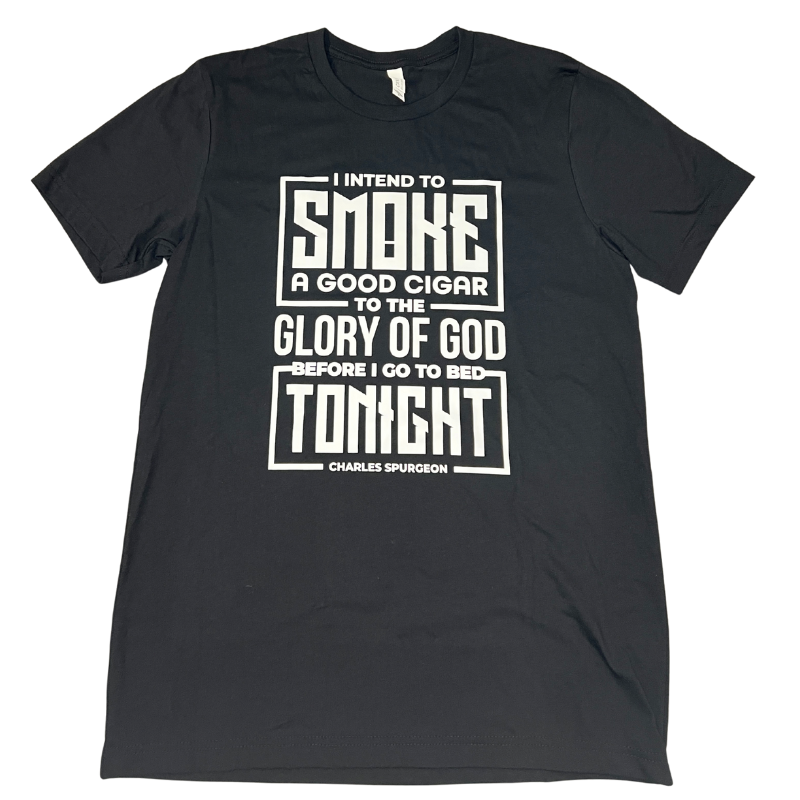 Clearance: M, Solid Black, Smoke A Good Cigar Tee