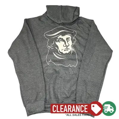 Clearance: Small, Dark Heather, Martin Luther Hoodie