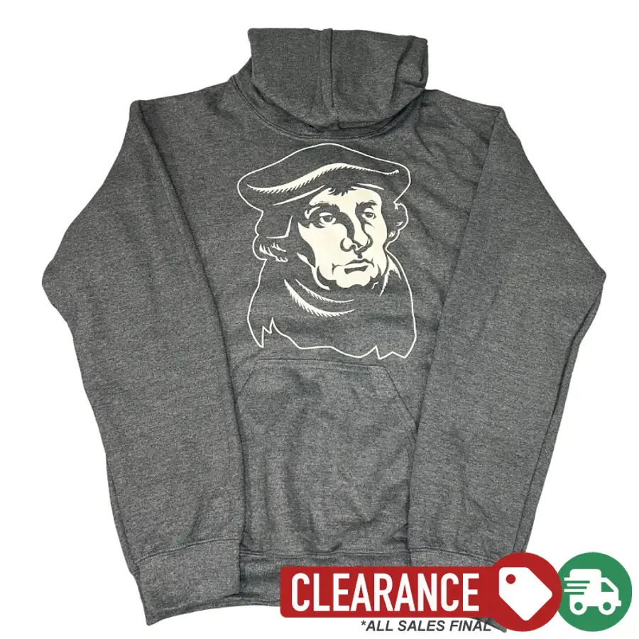 Clearance: Small, Dark Heather, Martin Luther Hoodie