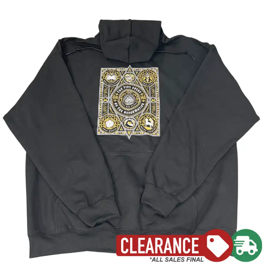 Clearance: XL, Black, The Five Solas Of The Reformation Hoodie