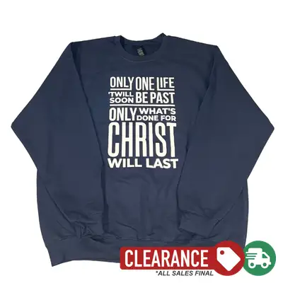Clearance: XL, Navy, Only One Life Sweatshirt