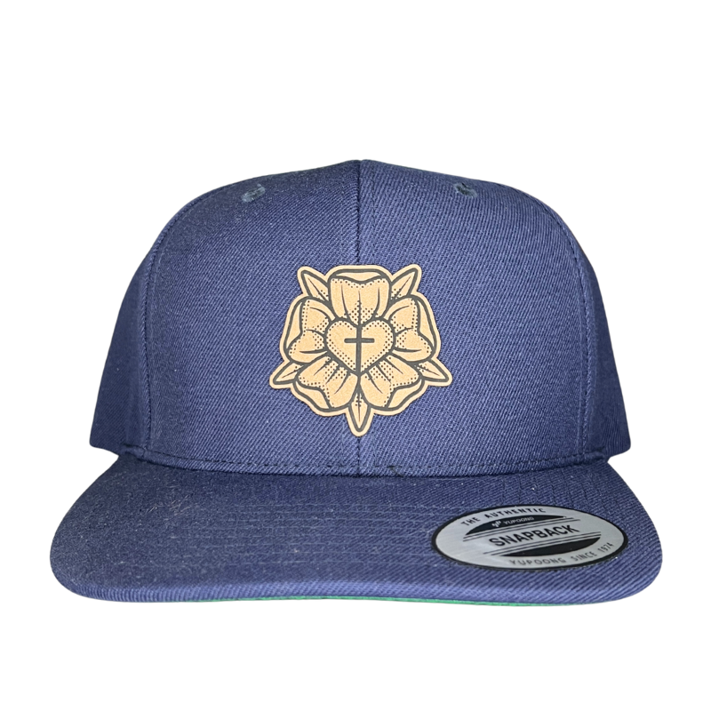 Clearance:Lutheran Rose Patch Snapback Hat