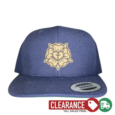 Clearance:Lutheran Rose Patch Snapback Hat
