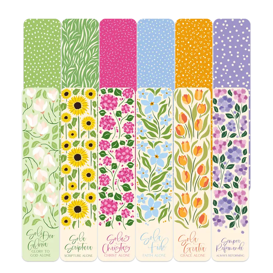 Five Solas Flowers Bookmark Set #3
