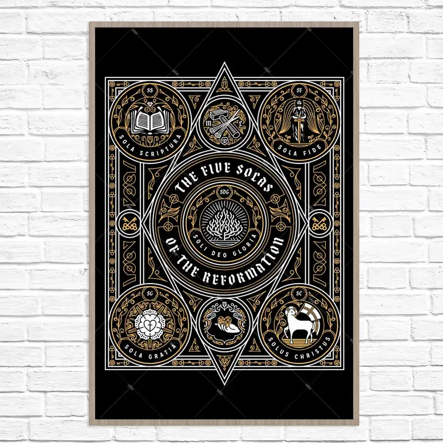 The Five Solas of the Reformation Poster