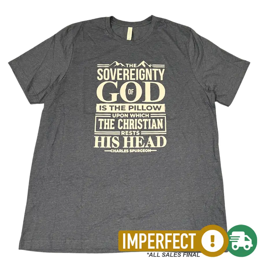 Imperfection: 2XL, Heather Midnight Navy, Sovereignty Of God Tee