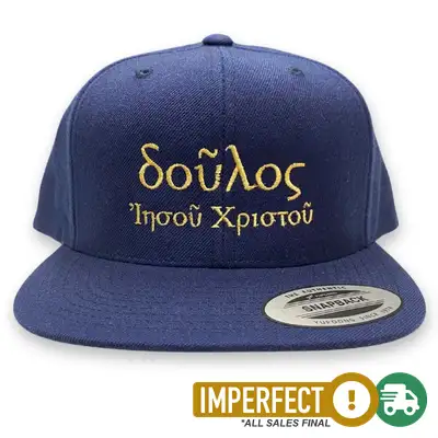 Imperfection: Slave Of Christ Jesus Embroidered Snapback Hat