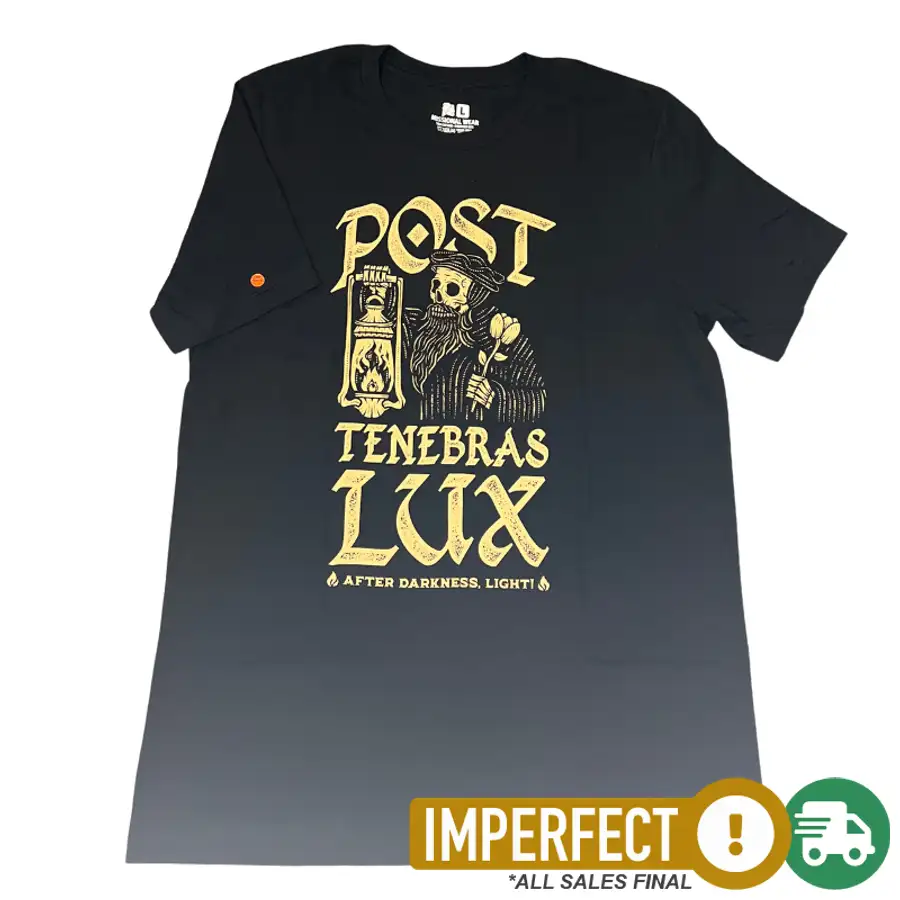 Imperfection: L, Black, Post Tenebras Lux Dead Tee