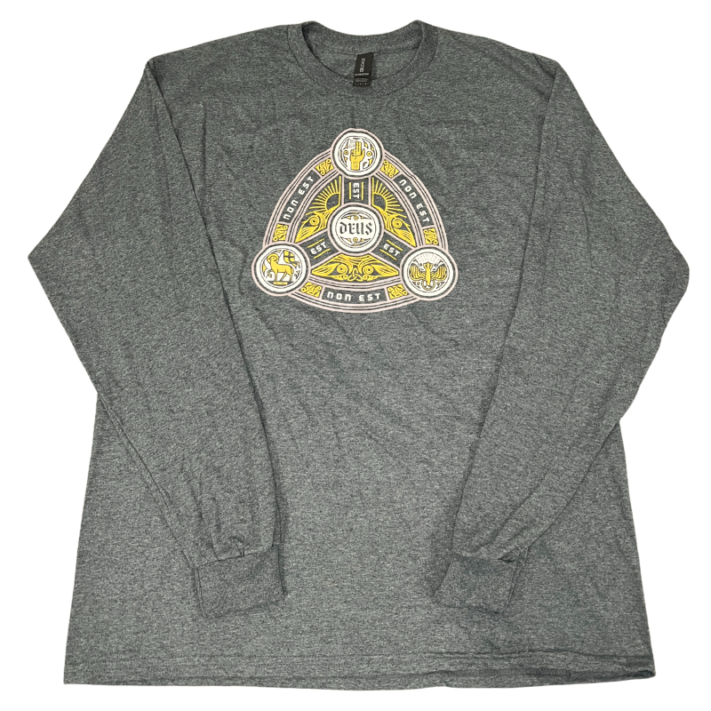 Imperfection: L, Dark Heather, Trinity Longsleeve