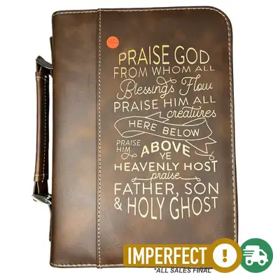 Imperfection: L, Rustic Gold, Doxology Bible Cover