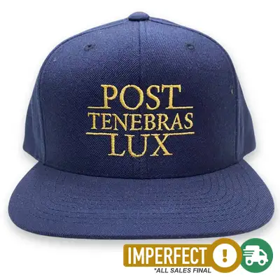Imperfection: Post Tenebras Lux Embroidered Snapback Hat