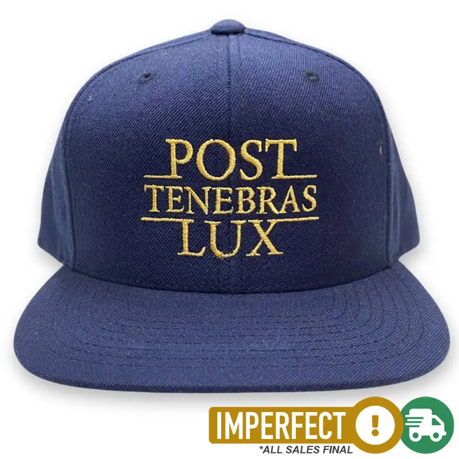 Imperfection: Post Tenebras Lux Embroidered Snapback Hat