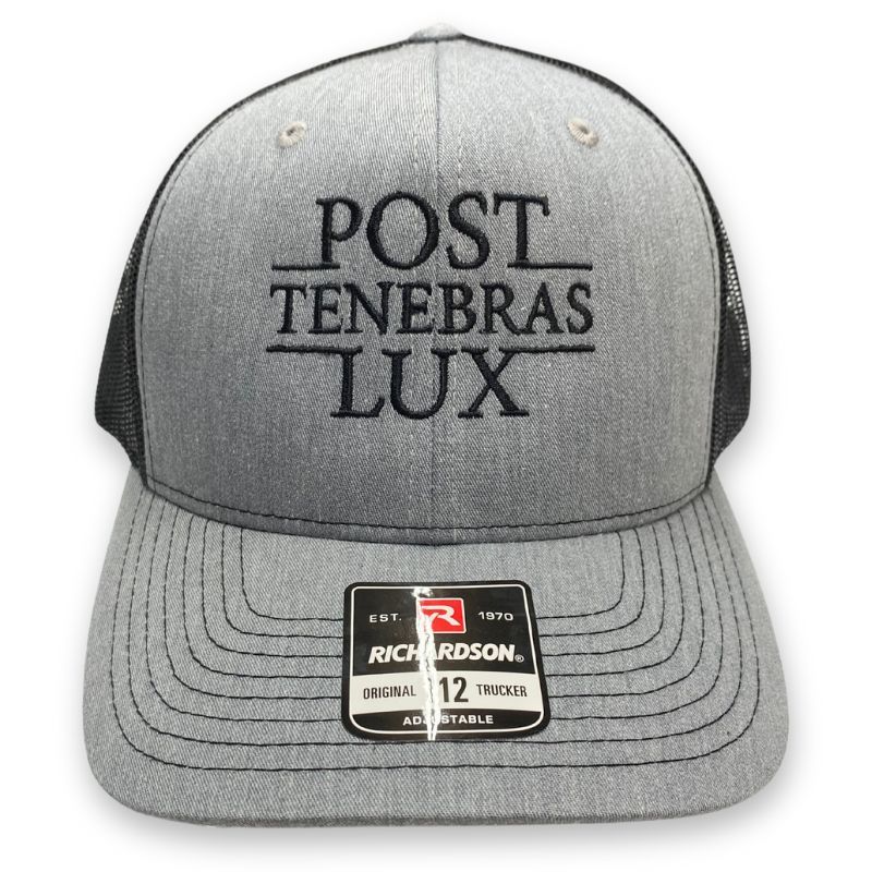Imperfection: Post Tenebras Lux Embroidered Trucker Hat