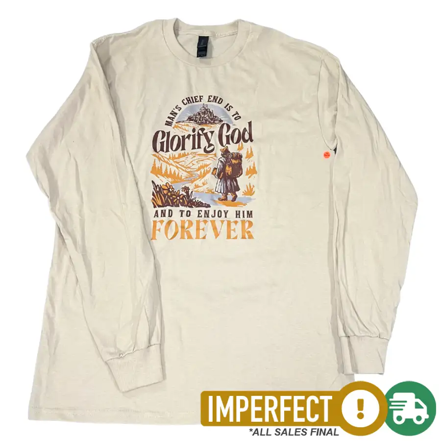 Imperfection: M, Sand, Glorify God and Enjoy Him Longsleeve