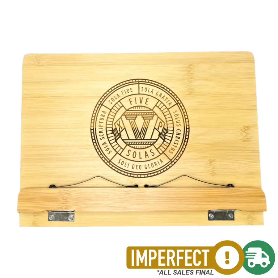 Imperfection: Five Solas Badge Bookstand