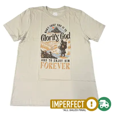 Imperfection: XL, Heather Tan, Glorify God and Enjoy Him Tee