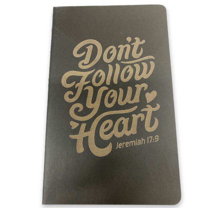 Imperfection: Black, Don't Follow Your Heart Blank Journal