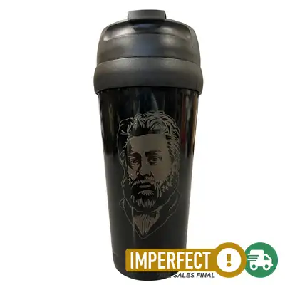 Imperfection, Black, Charles Spurgeon Stainless Steel Travel Mug 16 OZ