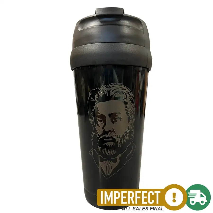 Imperfection, Black, Charles Spurgeon Stainless Steel Travel Mug 16 OZ